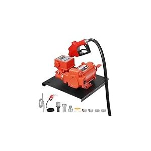 VEVOR Pompe Transfert Carburant 230 V CA Pompe Transfert Diesel &Eacute;lectrique 76 L/min, avec D&eacute;bitm&egrave;tre, Pistolet Carburant Arr&ecirc;t Auto, Tuyau de Refoulement, pour Essence, K&eacute;ros&egrave;ne, Biodiesel, &Eacute;thanol