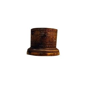 Sofoc 8772779 Chapiteau Pied de Meuble Laiton Doré Imitation Rouille 5,5 x 5,5 x 2,6 cm Petit Ancien