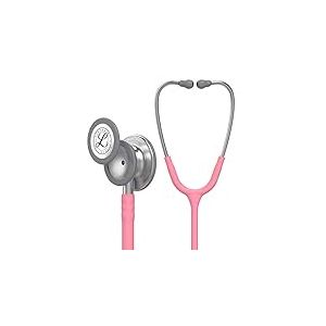 3M Littmann Stéthoscope de Surveillance Classic III, Tubulure Rose Nacré, 69 cm, 5633