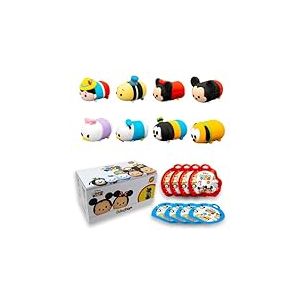 #sbabam, Disney Mini Tsum Tsum, Jeux pour Enfants kiosques à journaux, Jouets Squishy Petits et Doux en Caoutchouc, Pack de 8 pièces avec Minnie, Mickey Mouse, Pinocchio et Beaucoup d'autres,