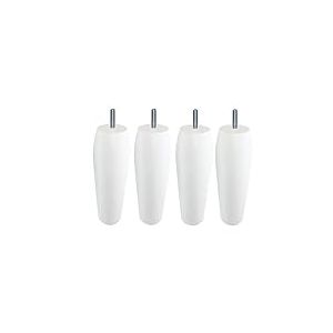 MARGOT 3700527818153 Atelier d'artiste Olive Lot de 4 Pieds de lit Bois Blanc Hauteur 15 cm