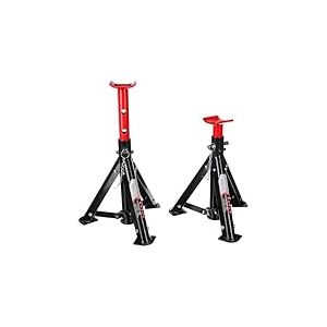 SIXTOL Mechanic Car Stand 3T Lot de 2 chandelles d'essieu Pliables pour Voiture Charge maximale 3 tonnes Hauteur réglable Compact et Portable