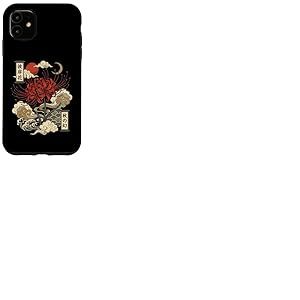 Lys Araign&eacute;e Rouge Fleur Japonaise Fleur Coque pour iPhone 11
