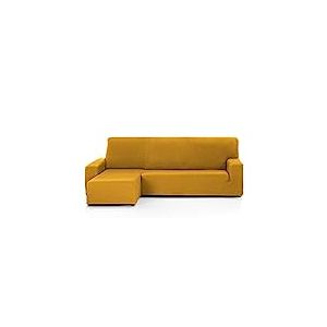 Martina Home Tunez Housse de canapé d'angle, Polyester Élasthanne Coton, Jaune Moutarde, Brazo izquierdo Corto (Visto de frente)