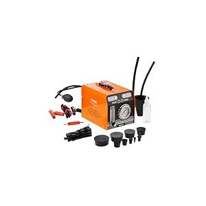 VEVOR Détecteur de Fuite de Carburant 8 L/Min, Machine à Fumée Automobile EVAP 2 Modes Air et Fumée, avec Pompe à Air Intégrée, Manomètre et Débitmètre, Testeur de Fuite de Tuyau Échappement Voiture