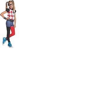 Harley Quinn Filles Fancy Dress DC Comic Book Jour Super-vilain Childs Costume, Small, &acirc;ge 3 - 4 ans