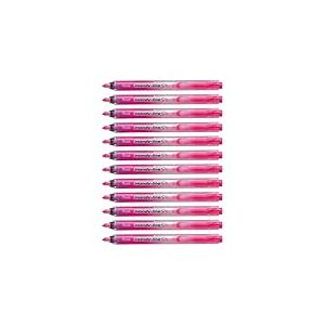 Pentel SXS15 Handy-Line S Surligneur r&eacute;tractable et rechargeable, pointe qui ne s&egrave;che pas Rose - Lot de 12