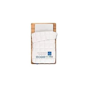 LINEA by böhmerwald Allnights - Couette Douillette légère, 135 x 200 cm, 100% Plumes et Duvet Neufs, Convient aux Personnes allergiques, Lavable jusqu'à 60 °C, fabriquée en Allemagne