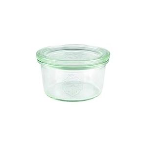 Weck Lot de 12 bocaux en verre 976 de qualit&eacute; sup&eacute;rieure avec couvercle en verre - Pour la conservation - R&eacute;sistants &agrave; la chaleur - Passent au micro-ondes et au four - 165 ml