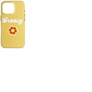 Fleur r&eacute;tro Groovy Coque pour iPhone 16 Pro