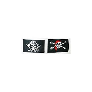 AZ FLAG Drapeau Pirate Foulard Rouge 90x60cm - Drapeau Corsaire avec Bandana 60 x 90 cm - Drapeaux & Drapeau Pirate Sabres 90x60cm - Drapeau Corsaire 60 x 90 cm - Drapeaux