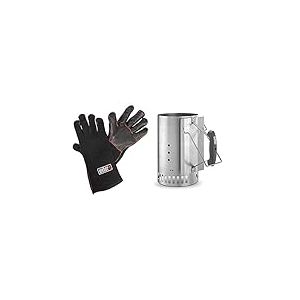 Weber Gants de Protection, Noir & 7416 - Cheminée à allumage Rapidfire