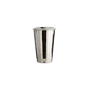 Premier Housewares Effet martelé Finition Nickel Support pour brosses à Dents, Argent, 13 x 9 x 9 cm