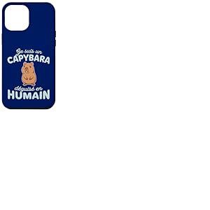 Humour D&eacute;guisement Je suis Un Capybara d&eacute;guis&eacute; en Humain Coque pour iPhone 12 Pro Max