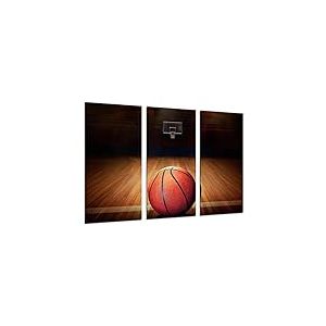 DKORARTE Tableau moderne Photographique Basket-ball, NBA, Sports, Panier, Spalding, Baket, Balon, 97 x 62 cm, réf. 27371