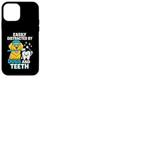 Easily Distracted by Dogs and Teeth Dentist Golden Retriever Coque pour iPhone 12 Mini