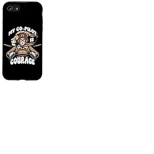 My co-Pilot is Courage Coque pour iPhone SE (2020) / 7/8