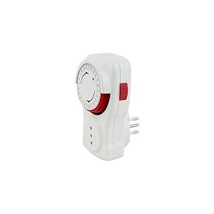 POLY POOL - PP1408XAM Programmateur Quotidien 250V Minuterie Programmable pour Prise &Eacute;lectrique Temporis&eacute;e Minuterie Prise &Eacute;lectrique avec Cycle Quotidien Blanc