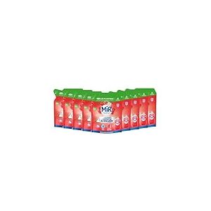 Mir Vaisselle-L'Ultra Concentré à Diluer-Vinaigre & Framboise -Dégraissage Expert -Efficace à Froid -Vinaigre Blanc -Sans Conservateurs -Sans Allergènes Parfum - Marque Préférée des Français- 9x150 ml