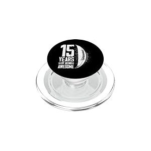 Joueur de Rugby r&eacute;tro 15e Anniversaire gar&ccedil;on Fille 15 Ans PopSockets PopGrip pour MagSafe