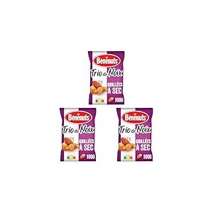Bénénuts Trio de Noix Grillées à Sec 100g (Lot de 3)