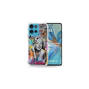 Cokitec Coque Renforcée pour Motorola G75 5G Street Art Maryline Monroe
