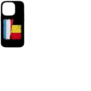Maillot belge luxembourgeois demi drapeau belge luxembourgeois Coque pour iPhone 14 Pro