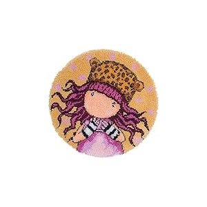 Vervaco Kit Tapis Point Noué Á Faire GORJUSS PERFECTLOVE Broderie Debutant DIY Latch Hook Kit Complet Decoration Maison Manuelle Loisir Créatif ca. 70 x 70 cm Embroidery