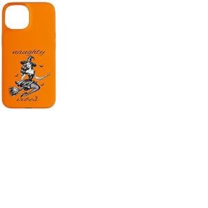 Halloween Sorcière volante Vibes Vilaines Vintage Rétro Pin Up Coque pour iPhone 15