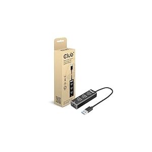 Club 3D CSV-1430A USB 3.2 Gen1 Type-A Hub 3 Ports avec Gigabit Ethernet