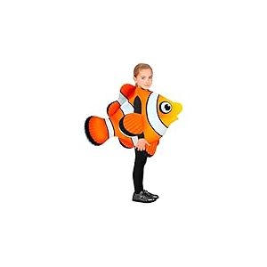 W WIDMANN MILANO Party Fashion - Costume enfant poisson tropical, combinaison, poisson clown, monde sous-marin