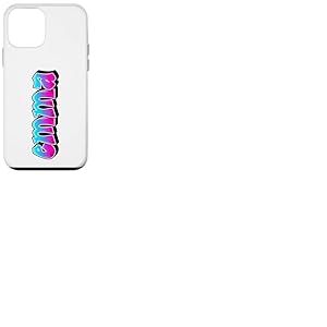Emma Graffiti Nom personnalis&eacute; Bleu Rose Femmes Filles Coque pour iPhone 12 Mini