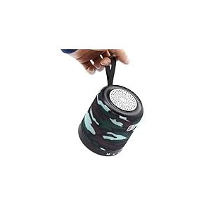 DIGIQUEST - Tube Enceinte Bluetooth, Haut-Parleur Portable avec Lecteur MP3, Fente Micro SD, Fente USB, Puissance 5 W, pour Ordinateur, PC Portable, Tablette, Smartphone, Maison, ext&eacute;rieur