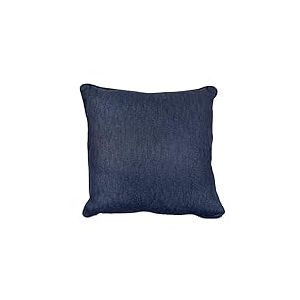 Fusion Sorbonne Paire de Rideaux à œillets 100% Coton, Bleu Marine, Filled Cushion: 43 x 43cm