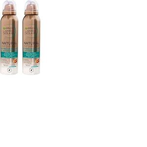 Garnier Ambre Solaire Spray autobronzant avec huile de noyau d'abricot, accélérateur de bronzage doré, 150 ml, Tous teints (Lot de 2)