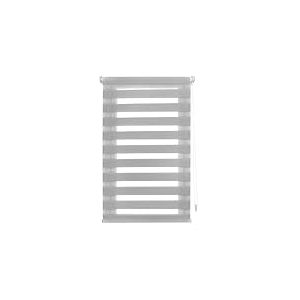 INTERBLIND Store Nuit et Jour d'installation sans Outils Store Enrouleur EasyFix Dimensions 85 x 150 cm (l x h) - Store sans per&ccedil;age Dimensions 82 x 145 cm - Store Nuit et Jour Gris