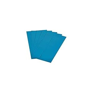 Raylu Paper® - Lot de 20 enveloppes colorées avec fermeture adhésive et sans fenêtre pour cadeaux de fête, mariage, anniversaire ou Noël. Enveloppes colorées taille DL 110 x 220 mm (Bleu)