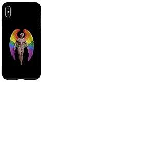 Ange aux ailes arc-en-ciel LGBTQ+ Coque pour iPhone XS Max