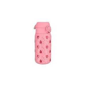 Ion8 Gourde Isotherme Enfant, Inox, 320ml, Anti-Fuite, Facile à Ouvrir, Verrouillage Sécurisé, Lavable au Lave-Vaisselle, Poignée de Transport, Durable, Acier Inoxydable, Coccinelle