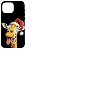 Superbe Costume de Girafe avec Chapeau de P&egrave;re No&euml;l Coque pour iPhone 16 Pro Max