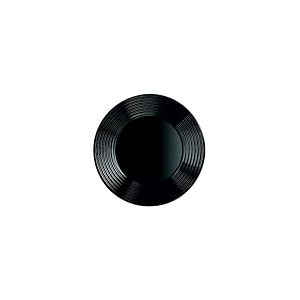 Arcoroc ARC L7611 Harena Assiette plate en verre opale Noir 25 cm