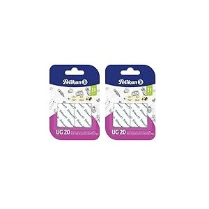Pelikan Caoutchouc Pain UG 20 blanc, gommes à effacer adaptées pour dessin technique, artistique et scolaire, pour charbon et graphite, lot de 4 pièces