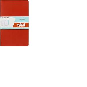 Moleskine Cahier volant grand format ligne orange-bleu 2ex