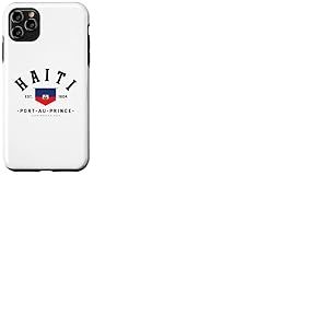 Cadeau ami ha&iuml;ti Drapeau ha&iuml;ti Port-au-Prince ha&iuml;ti Cadeau Coque pour iPhone 11 Pro Max