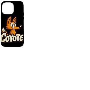 Joli Visage de Coyote au Look Dessin anim&eacute; Coque pour iPhone 14 Pro Max