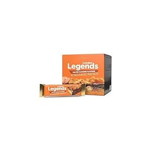 Protein Works - Barres de légende chargées | 14g de protéines | 12 paquets x 47 g | Faible teneur en sucre| Caramel salé