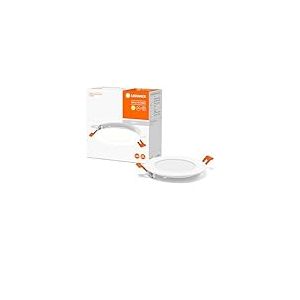 LEDVANCE LED SPOT INTEGRATED SLIM &Oslash;12cm, spot encastr&eacute; pour l'int&eacute;rieur, 8W, temp&eacute;rature de couleur 3000K, 550 lumen, 240V, design plat et moderne, dispositif de fixation, blanc
