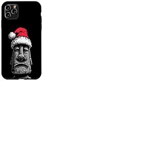 Costume de Statue de Moai drôle au Look de Noël Coque pour iPhone 11 Pro Max