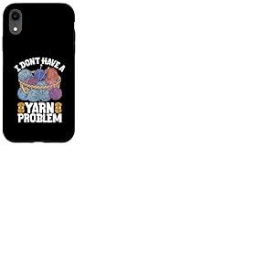 Panier à fil coloré avec aiguilles à tricoter Coque pour iPhone XR