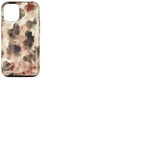 Moody Ginkgo Leaves Abstract Botanical dans des Tons automnaux Coque pour iPhone 12/12 Pro